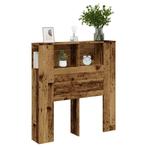 vidaXL Hoofdbordkast 100x19x104,5 cm bewerkt hout oud, Verzenden, Nieuw