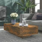 vidaXL Salontafel 100x49,5x31 cm bewerkt hout gerookt, Huis en Inrichting, Tafels | Salontafels, Verzenden, Nieuw
