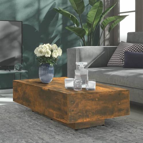 vidaXL Salontafel 100x49,5x31 cm bewerkt hout gerookt, Huis en Inrichting, Tafels | Salontafels, Nieuw, Verzenden