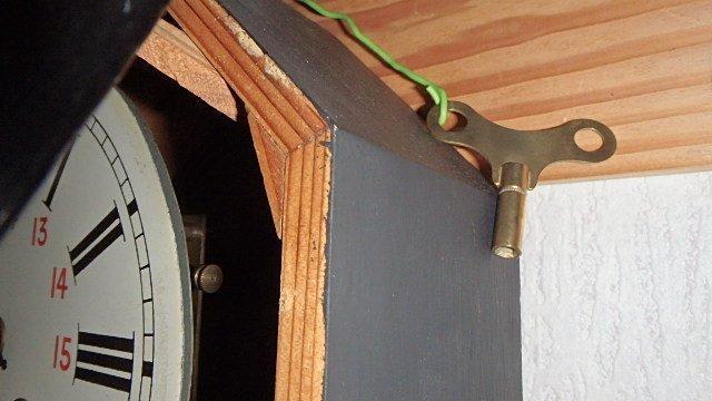 Franse schoolklok - Japy Freres - Art Nouveau - Beuken -, Antiek en Kunst, Antiek | Klokken