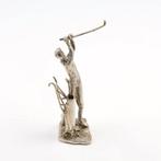 Golfer - Figurine - Argent 950, Antiek en Kunst