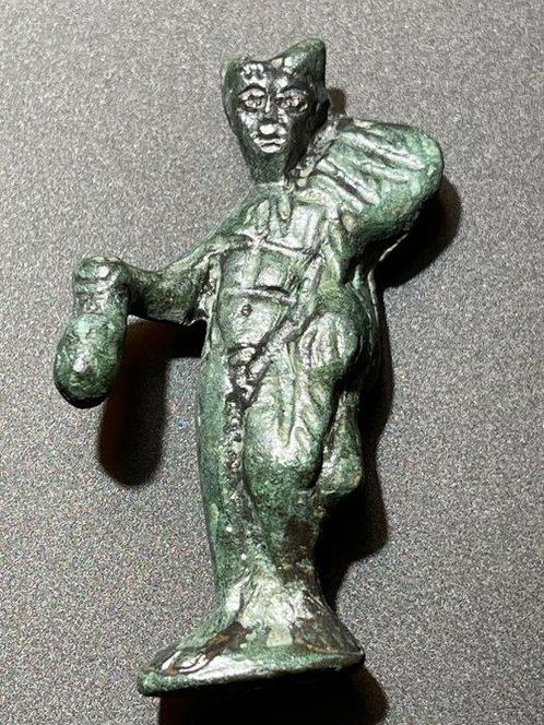 Oud-Romeins Brons Prachtige beeldje van Hermes (Mercurius),, Antiek en Kunst, Antiek | Overige Antiek
