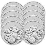 Australië. 10 x 2023 1 oz $1 AUD Australian Silver Koala, Postzegels en Munten