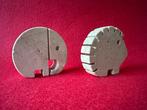 Fratelli Mannelli - sculptuur, Set Riccio ed Elefante - 7 cm