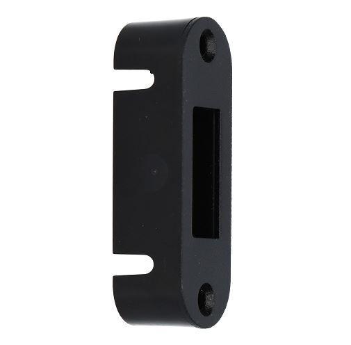 Nemef magneet sluitkom 1255/73 met zwarte sluitplaat, Doe-het-zelf en Bouw, Hang- en Sluitwerk, Klink of Kruk, Nieuw, Overige materialen