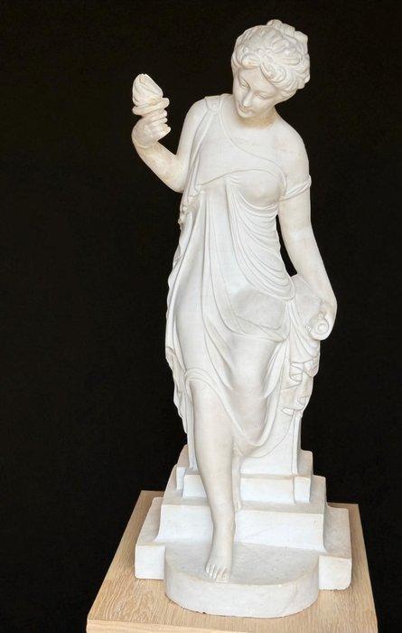 Beeld, Fanciulla Classica - 83 cm - Carrara marmer, Antiek en Kunst, Antiek | Keramiek en Aardewerk