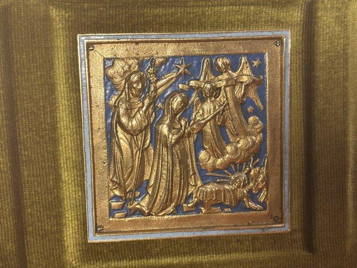 Modest Morató Ojer - religieus triptiek - 50 x 24,5 cm -, Antiek en Kunst, Antiek | Boeken en Manuscripten