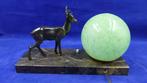 Lampe de table - Biche, Régule, Marbre, Verre