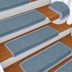 vidaXL Trapmatten 15 st 65x21x4 cm blauw, Doe-het-zelf en Bouw, Ladders en Trappen, Verzenden, Nieuw