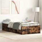 vidaXL Bedframe gerookt eikenkleurig 90x200 cm, Huis en Inrichting, Slaapkamer | Bedden, Verzenden, Nieuw