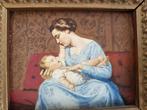 Italiaanse school (XX) - Mamma col bambino, Antiek en Kunst