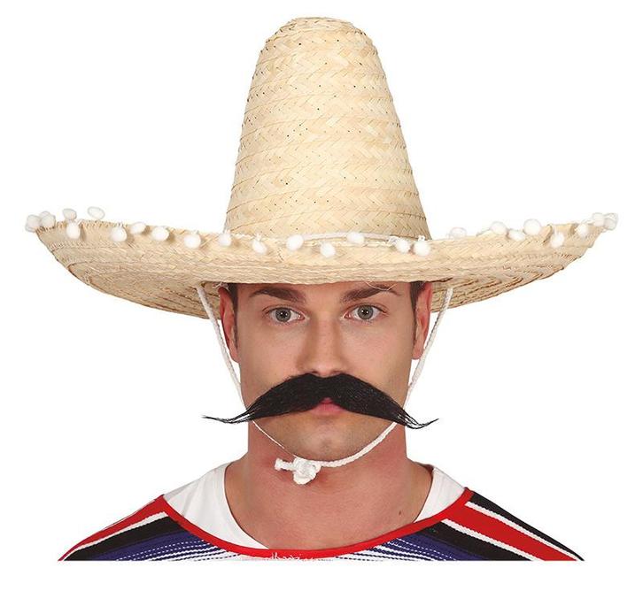 Sombrero Wit 50cm, Hobby en Vrije tijd, Feestartikelen, Nieuw, Verzenden