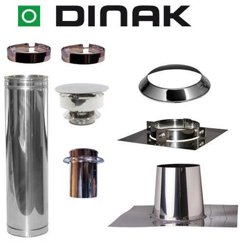 Set VERANDA plat dak 0-5 graden Ø150mm DINAK met verloop, Huis en Inrichting, Kachels, Verzenden