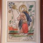 Michiel Bunel - Devotieprent 18e eeuw Heilige Jacobus