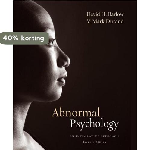 Abnormal Psychology 9781285755618 David Barlow, Boeken, Overige Boeken, Zo goed als nieuw, Verzenden