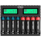 Strex Batterij Oplader -8x AA/AAA Batterijen-USB Oplaadbaar, TV, Hi-fi & Vidéo, Chargeurs, Verzenden