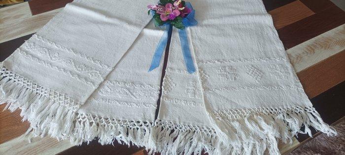 Zonder reservering - Uitstekende gehaakte handdoeken met een, Antiek en Kunst, Antiek | Tapijten, Tafelkleden en Textiel