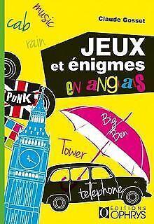 Jeux et énigmes en anglais  Claude Gosset  Book, Livres, Livres Autre, Envoi