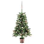 vidaXL Kunstkerstboom met verlichting en kerstballen 65 cm, Verzenden, Nieuw