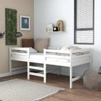 vidaXL Bedframe zonder matras massief grenenhout wit 90x200, Verzenden, Nieuw