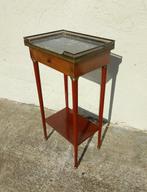 Bijzettafel - Frans antiek - Hout, Marmer - Nachtkastje -, Antiek en Kunst