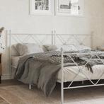 vidaXL Hoofdbord 180 cm metaal wit, Verzenden, Nieuw