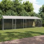 vidaXL Hondenbench Zilver 800 x 200 x 256 cm Gegevens staal, Dieren en Toebehoren, Verzenden, Nieuw