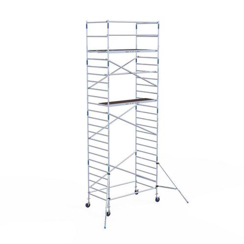 Budget rolsteiger Alumexx 135x250 8,2m werkhoogte, Doe-het-zelf en Bouw, Steigers, Rolsteiger of Kamersteiger, Nieuw, 5 meter of hoger