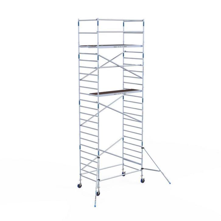 Budget rolsteiger Alumexx 135x250 8,2m werkhoogte, Doe-het-zelf en Bouw, Steigers, Rolsteiger of Kamersteiger, Nieuw, 5 meter of hoger
