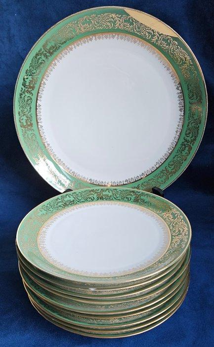 Limoges - Dessertservies (10) - Porselein, Antiquités & Art, Antiquités | Meubles | Tables