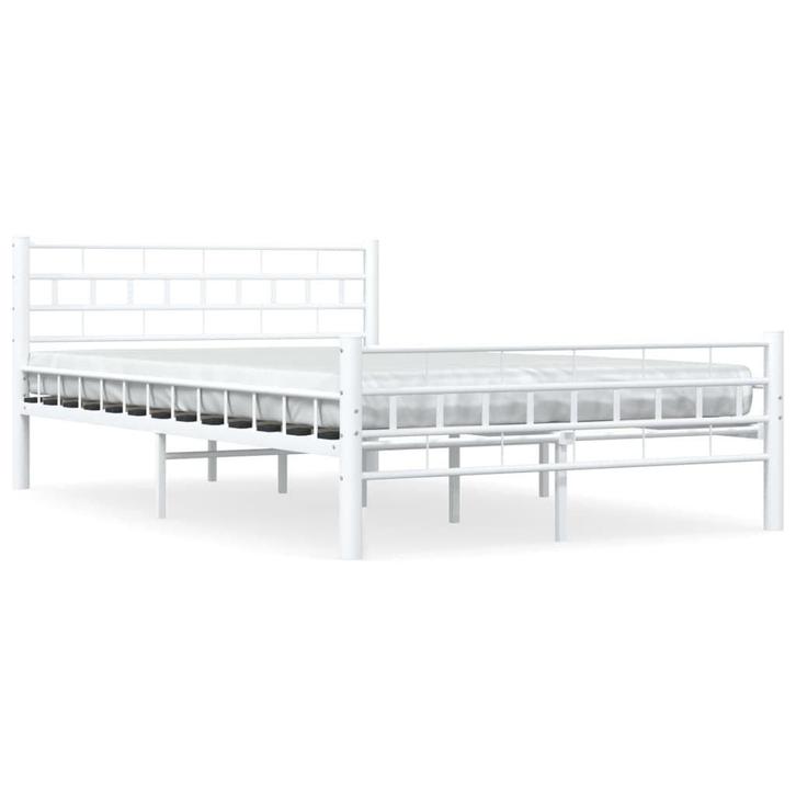 Bedframe Wit 140x200 | Retour Deal | 34% Korting, Huis en Inrichting, Slaapkamer | Bedden, 140 cm, 200 cm, Wit, Nieuw, Metaal