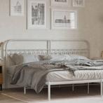 vidaXL Hoofdbord 193 cm metaal wit, Huis en Inrichting, Slaapkamer | Bedden, Verzenden, Nieuw