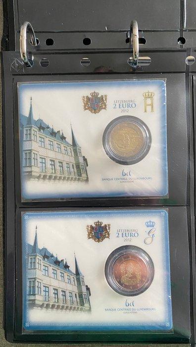 Luxemburg. 2 Euro 2012/2024 (27 coins in folder), Postzegels en Munten, Munten | Europa | Euromunten