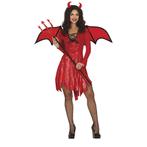 Duivel Halloween Kostuum Dames Rood, Nieuw, Verzenden