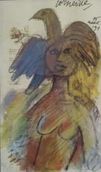Corneille (1922-2010) - La Femme et loiseau de Maastricht