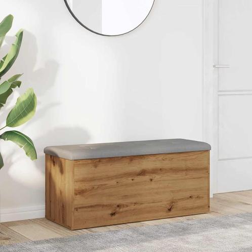 vidaXL Opbergbankje 102x42x45 cm bewerkt hout artisanaal, Huis en Inrichting, Overige Huis en Inrichting, Nieuw, Verzenden