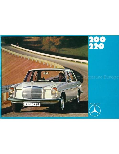 1970 MERCEDES BENZ 200 | 220 BROCHURE NEDERLANDS, Boeken, Auto's | Folders en Tijdschriften, Ophalen of Verzenden