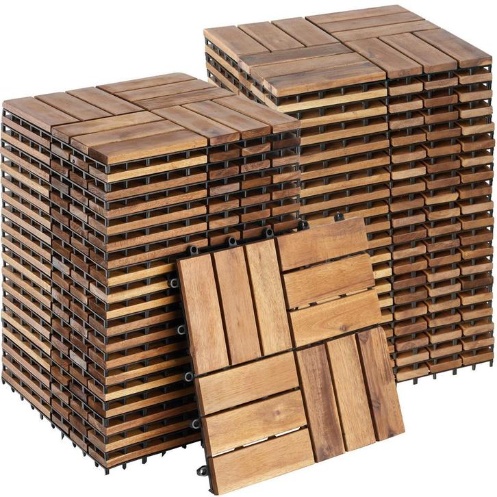 tectake Tuintegels Tabula lamellen - 40, Tuin en Terras, Overige Tuin en Terras, Verzenden
