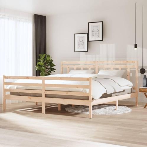 vidaXL Bedframe massief hout 200x200 cm, Huis en Inrichting, Slaapkamer | Bedden, Nieuw, Verzenden
