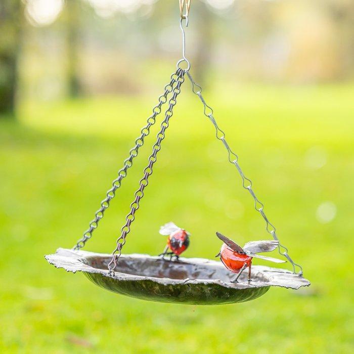 Vogelbad - Metaal - Vogeldrinkbak, Antiek en Kunst, Curiosa en Brocante