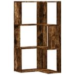 vidaXL Boekenkast 3-laags hoek 50x50x102 cm bewerkt hout, Huis en Inrichting, Kasten | Boekenkasten, Verzenden, Nieuw
