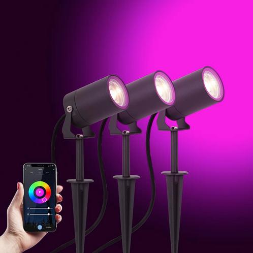 Tuinspots 3x Stark Tuinspot Antraciet met Smart Color LED, Tuin en Terras, Buitenverlichting, Verzenden