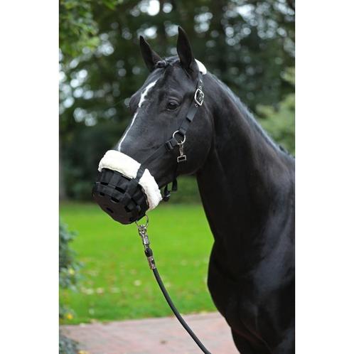 Muselière teddyfleece, noir cob - kerbl, Dieren en Toebehoren, Paarden en Pony's | Overige Paardenspullen