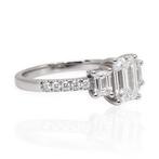 Ring - 18 karaat Witgoud - 1.50ct. tw. Diamant (Natuurlijk)