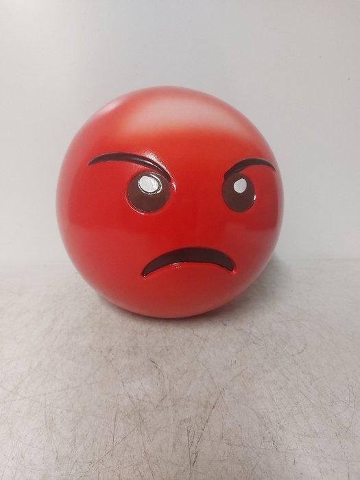 Beeld, Emoji met bril - 26 cm - polyresin, Antiek en Kunst, Curiosa en Brocante