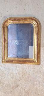 Spiegel - Houtgips - Gouden wandelaar, Antiek en Kunst