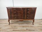 Commode - Chippendale dressoir in walnoot en esdoorn -, Antiek en Kunst