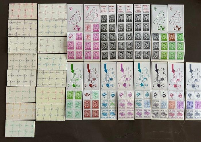 België 1969/1978 - Postzegelboekjes 1/15 - Insteekalbum met, Postzegels en Munten, Postzegels | Europa | België