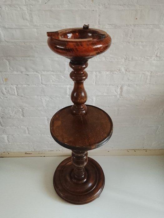 Bijzettafel - Walnoot - Rooktafel pedestal, Antiek en Kunst, Curiosa en Brocante