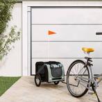 vidaXL Hondenfietstrailer oxford stof en ijzer zwart en, Verzenden, Nieuw